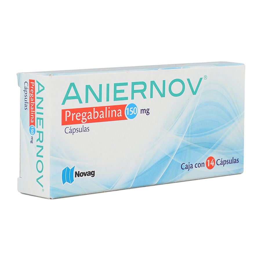 ANIERNOV (PREGABALINA 150MG) 14CAPS